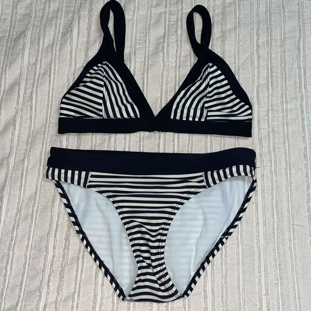 Athleta Striped Bikini Set
